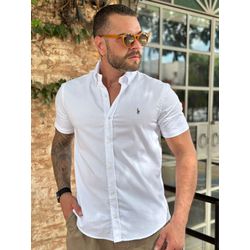Camisa Manga Curta PRL Branco - 30171 - DROPA AQUI