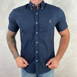 Camisa Manga Curta PRL Azul - 30319 - DROPA AQUI