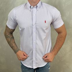 Camisa Manga Curta PRL Xadrez Lilás - 30341 - DROPA AQUI