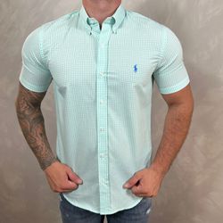 Camisa Manga Curta PRL Xadrez Verde - 30348 - DROPA AQUI