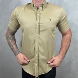 Camisa Manga Curta PRL Caqui ⭐ - 30369 - DROPA AQUI
