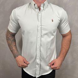 Camisa Manga Curta PRL Cinza ⭐ - 30373 - DROPA AQUI