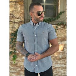 Camisa Manga Curta PRL Xadrez Preto - 30392 - DROPA AQUI