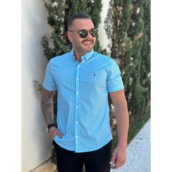 Camisa Manga Curta PRL Xadrez - 30398 - DROPA AQUI