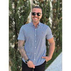 Camisa Manga Curta PRL Xadrez Azul - 30400 - DROPA AQUI