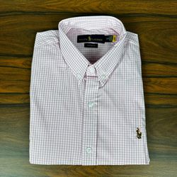 Camisa Manga Curta PRL Xadrez Rosa - 30401 - DROPA AQUI