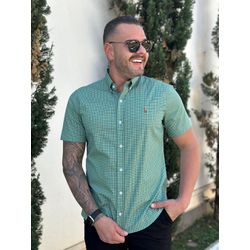 Camisa Manga Curta PRL Xadrez Verde - 30402 - DROPA AQUI