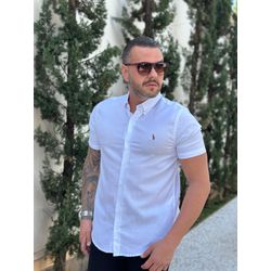 Camisa Manga Curta PRL Branco - 30409 - DROPA AQUI