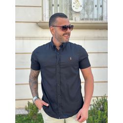 Camisa Manga Curta PRL Preto - 30415 - DROPA AQUI