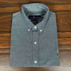 Camisa Manga Curta PRL Cinza - 30417 - DROPA AQUI