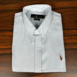 Camisa Manga Curta PRL Cinza Mescla - 30424 - DROPA AQUI