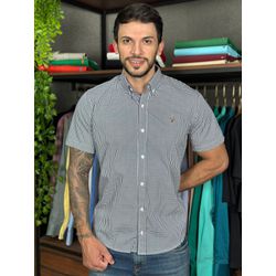 Camisa Manga Curta PRL Xadrez Azul - 30425 - RP IMPORTS