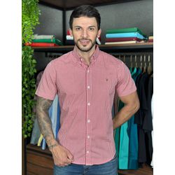 Camisa Manga Curta PRL Xadrez Vermelho - 30431 - RP IMPORTS