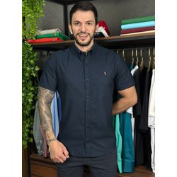 Camisa Manga Curta PRL Azul - 30455 - VITRINE SHOPS