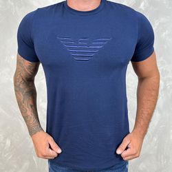 Camiseta Armani Azul - B-3765 - REI DO ATACADO