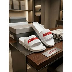 Chinelo Slide Armani Branco.⭐ - 3966 - VITRINE SHOPS