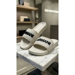 Chinelo Slide Armani Bege. ⭐ - 3967 - VITRINE SHOPS