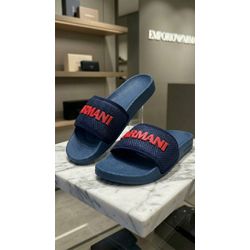Chinelo Slide Armani Azul.⭐ - 3969 - VITRINE SHOPS