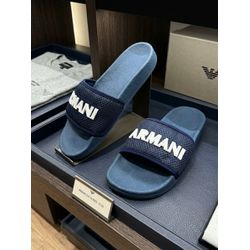 Chinelo Slide Armani Azul.⭐ - 3974 - VITRINE SHOPS