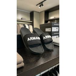 Chinelo Slide Armani Preto.⭐ - 3975 - VITRINE SHOPS