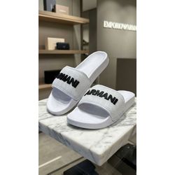 Chinelo Slide Armani Branco.⭐ - 3976 - VITRINE SHOPS