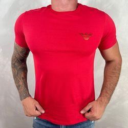 Camiseta Armani Vermelho⭐ - C-4002 - DROPA AQUI