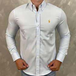 Camisa Manga Longa PRL Listrada Azul⭐ - 40585 - DROPA AQUI