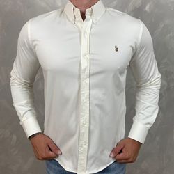 Camisa Manga Longa PRL Off White - 40692 - DROPA AQUI