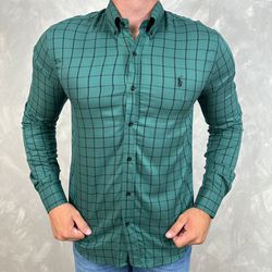 Camisa Manga Longa PRL Xadrez Verde - 40675 - VITRINE SHOPS