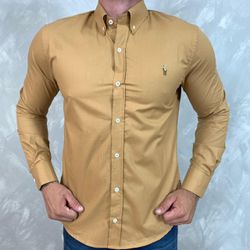 Camisa Manga Longa PRL Caramelo - 40677 - BARAOMULTIMARCAS