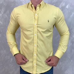 Camisa Manga Longa PRL Amarelo - 40683 - LOJA VIPIX