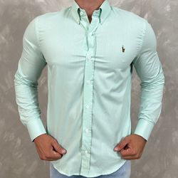 Camisa Manga Longa PRL Verde - 40688 - DROPA AQUI