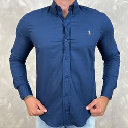 Camisa Manga Longa PRL Azul - 40693 - LOJA VIPIX