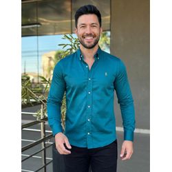 Camisa Manga Longa PRL Azul. - 40697 - VITRINE SHOPS