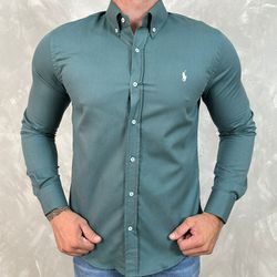 Camisa Manga Longa PRL Verde - 40716 - VITRINE SHOPS
