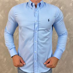 Camisa Manga Longa PRL Azul - 40730 - VITRINE SHOPS