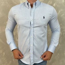 Camisa Manga Longa PRL Azul⭐ - 40734 - DROPA AQUI