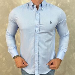 Camisa Manga Longa PRL Azul - 40738 - DROPA AQUI