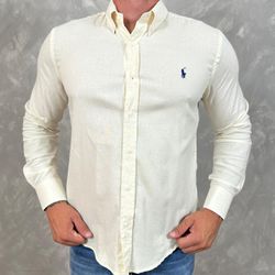 Camisa Manga Longa PRL Creme - 40741 - DROPA AQUI