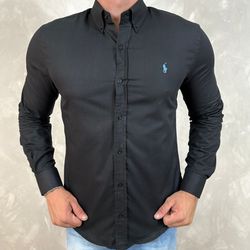 Camisa Manga Longa PRL Preto - 40745 - LOJA VIPIX