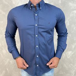 Camisa Manga Longa TH Azul - 40747 - VITRINE SHOPS