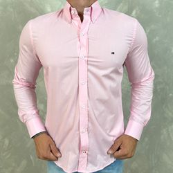 Camisa Manga Longa TH Rosa - 40748 - BARAOMULTIMARCAS