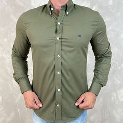 Camisa Manga Longa TH Verde - 40753 - REI DO ATACADO