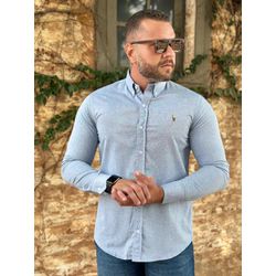 Camisa Manga Longa PRL Azul⭐ - 40778 - VITRINE SHOPS