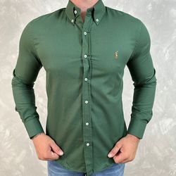 Camisa Manga Longa PRL Verde - 40809 - BARAOMULTIMARCAS