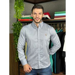 Camisa Manga Longa PRL Azul.⭐ - 40810 - DROPA AQUI