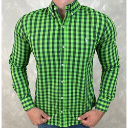 Camisa Manga Longa PRL Xadrez Verde - 40821 - DROPA AQUI