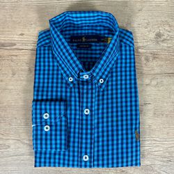Camisa Manga Longa PRL Xadrez Azul - 40825 - RP IMPORTS