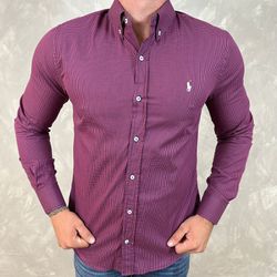 Camisa Manga Longa PRL Xadrez⭐ - 40834 - DROPA AQUI