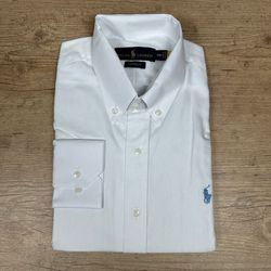 Camisa Manga Longa PRL Branco ⭐ - 40858 - DROPA AQUI